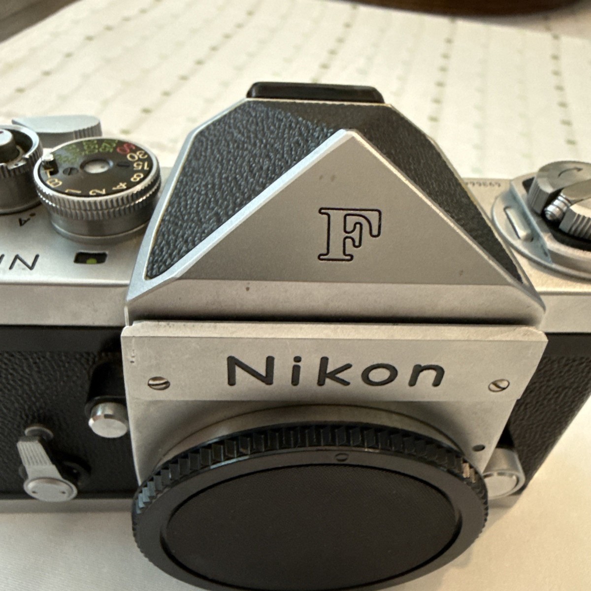 Nikon F Eye Level Silver 35mm SLR Film Camera Body Made In Japan