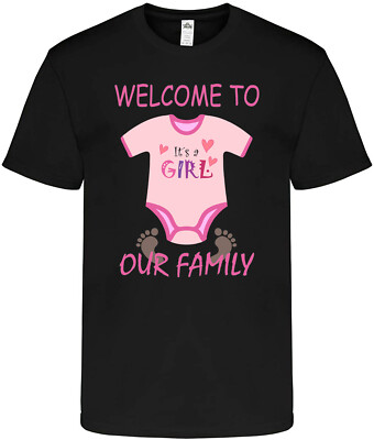 It's a girl T shirt gender reveal baby shower birthday party