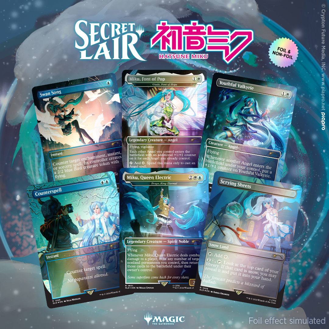 MTG Hatsune Miku: Winter Diva 日本語 Foil MTG Hatsune Miku: Winter
