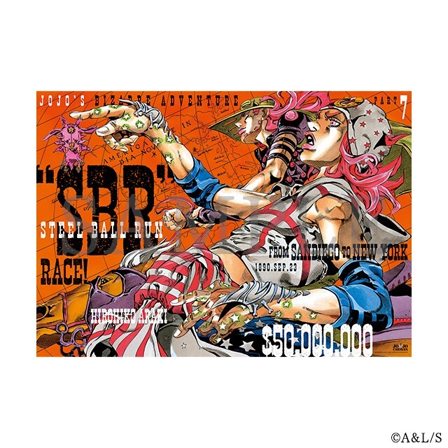 JOJO's Bizarre Adventure Part7 Steel Ball Run B2 Poster Set JOJO