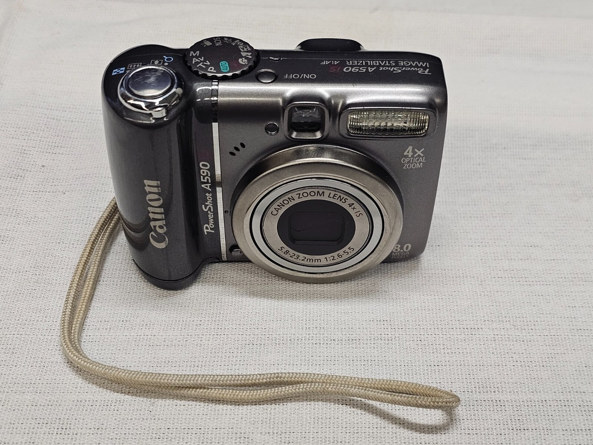 Canon Powershot A590 IS 8 MP 4X Optical Zoom Gray Digital Camera