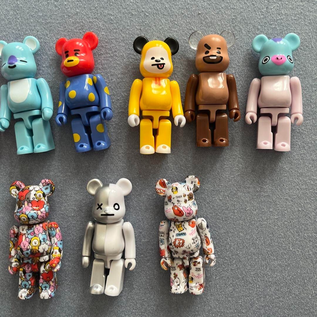 BTS BT21 BE@RBRICK MEDICOM TOY Set of 10 Figures Include Secret