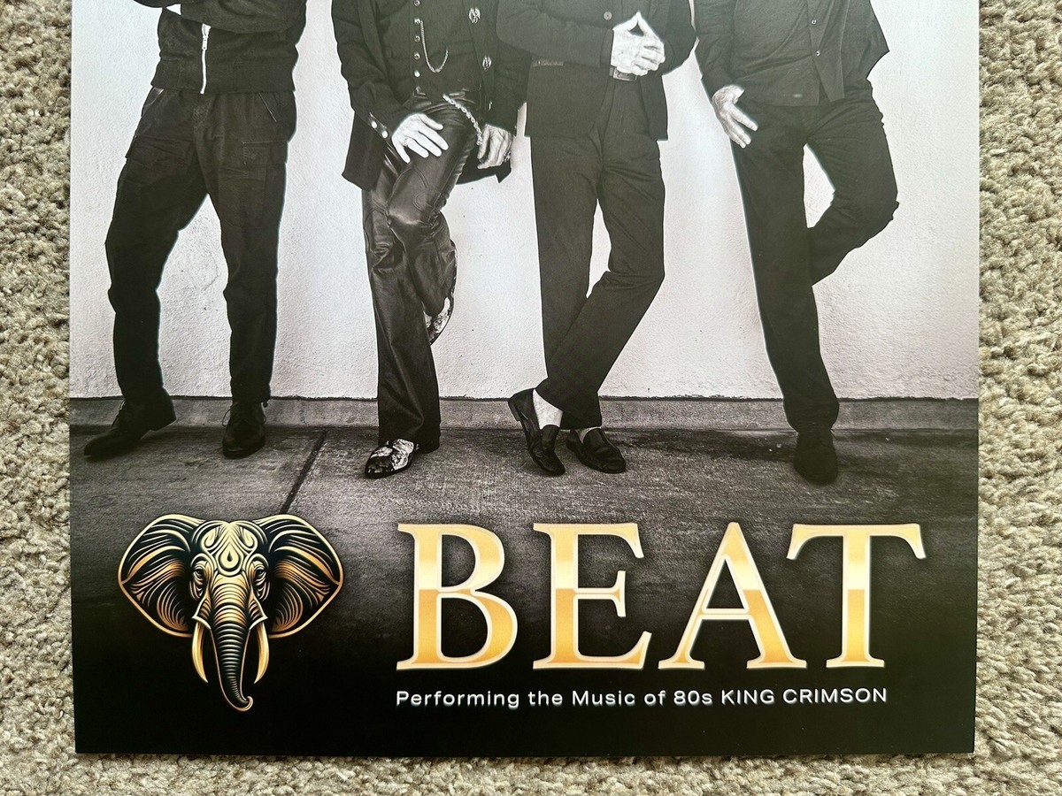 Beat Tour SIGNED Poster 2024 Danny Carey Steve Vai KING CRIMSON