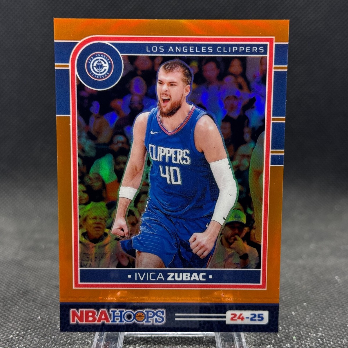 Ivica Zubac 2024-25 Panini NBA Hoops Premium Orange Prizm /199