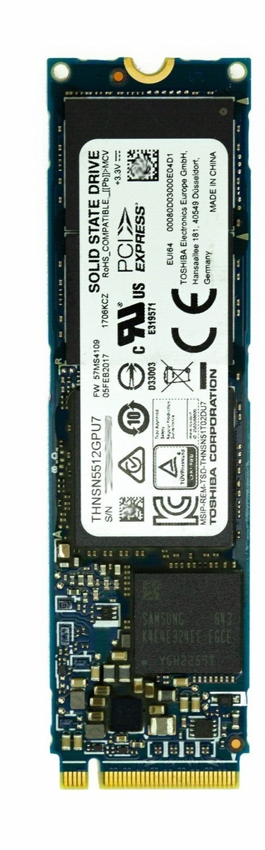 ✔️ Toshiba 512gb nvme m.2 ssd THNSN5512GPU7 US SELLER | eBay