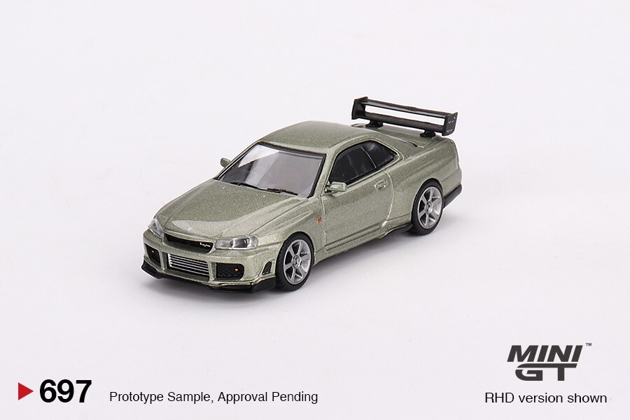 Mini GT 1:64 Nissan GT-R (R34) Tommykaira R-z Millenium Jade #697