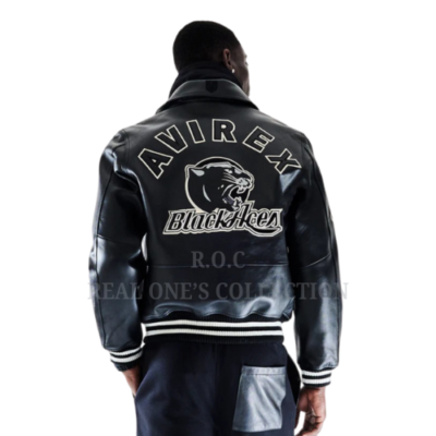 Avx leather jacket , Avirex black aces A-2 Real cowhide leather