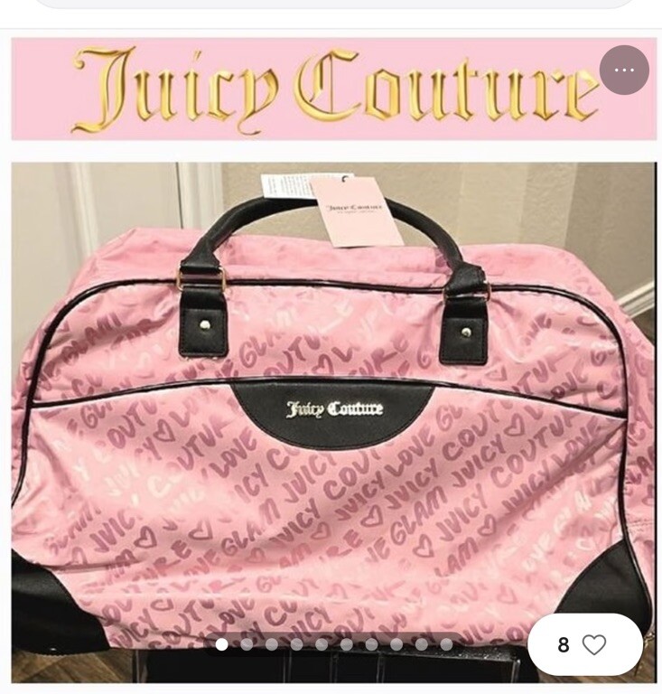 Juicy Couture Love Glam Juicy Rolling Duffel Bag | eBay