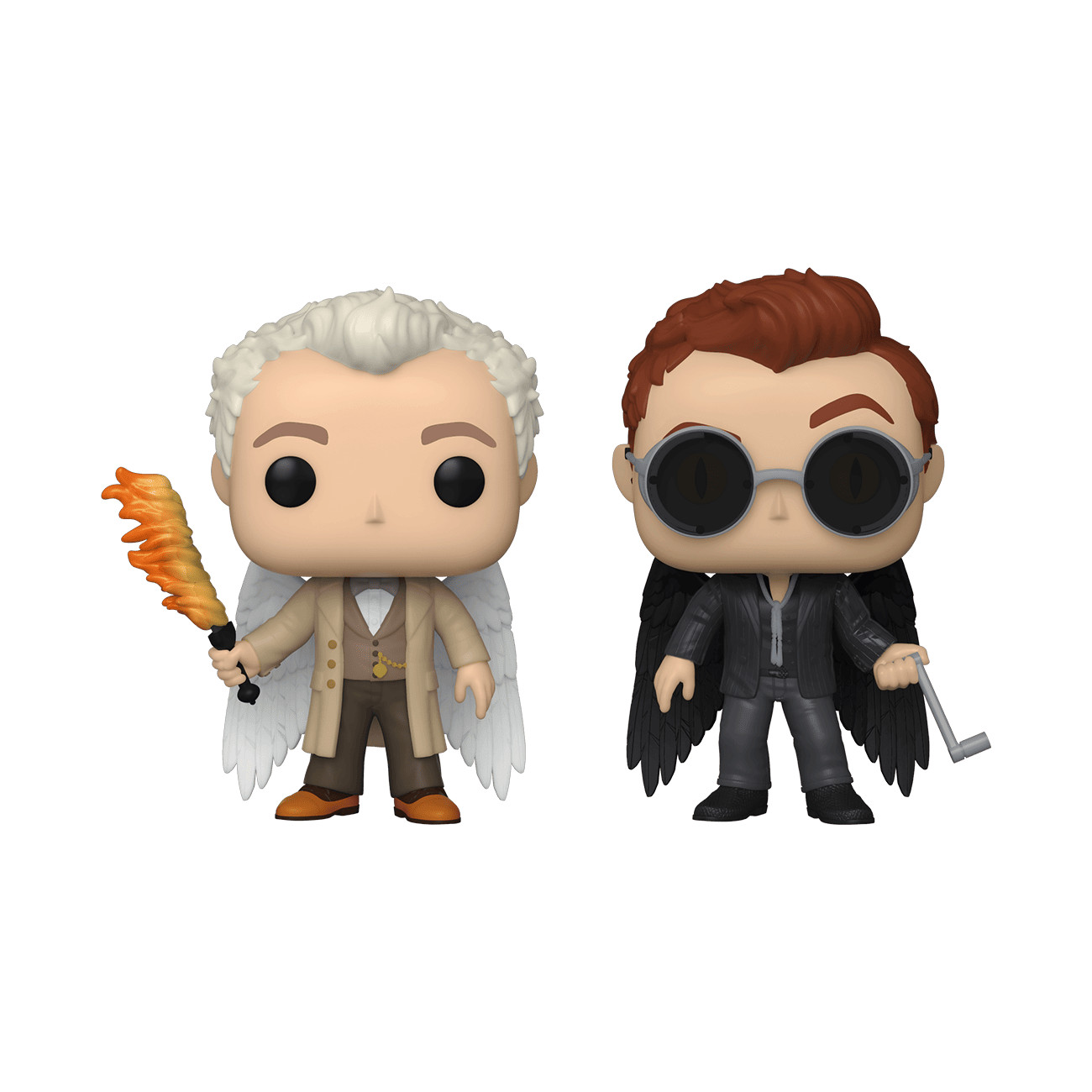 Funko Pop! Vinyl: Aziraphel & Crowley - 2 Pack for sale online | eBay
