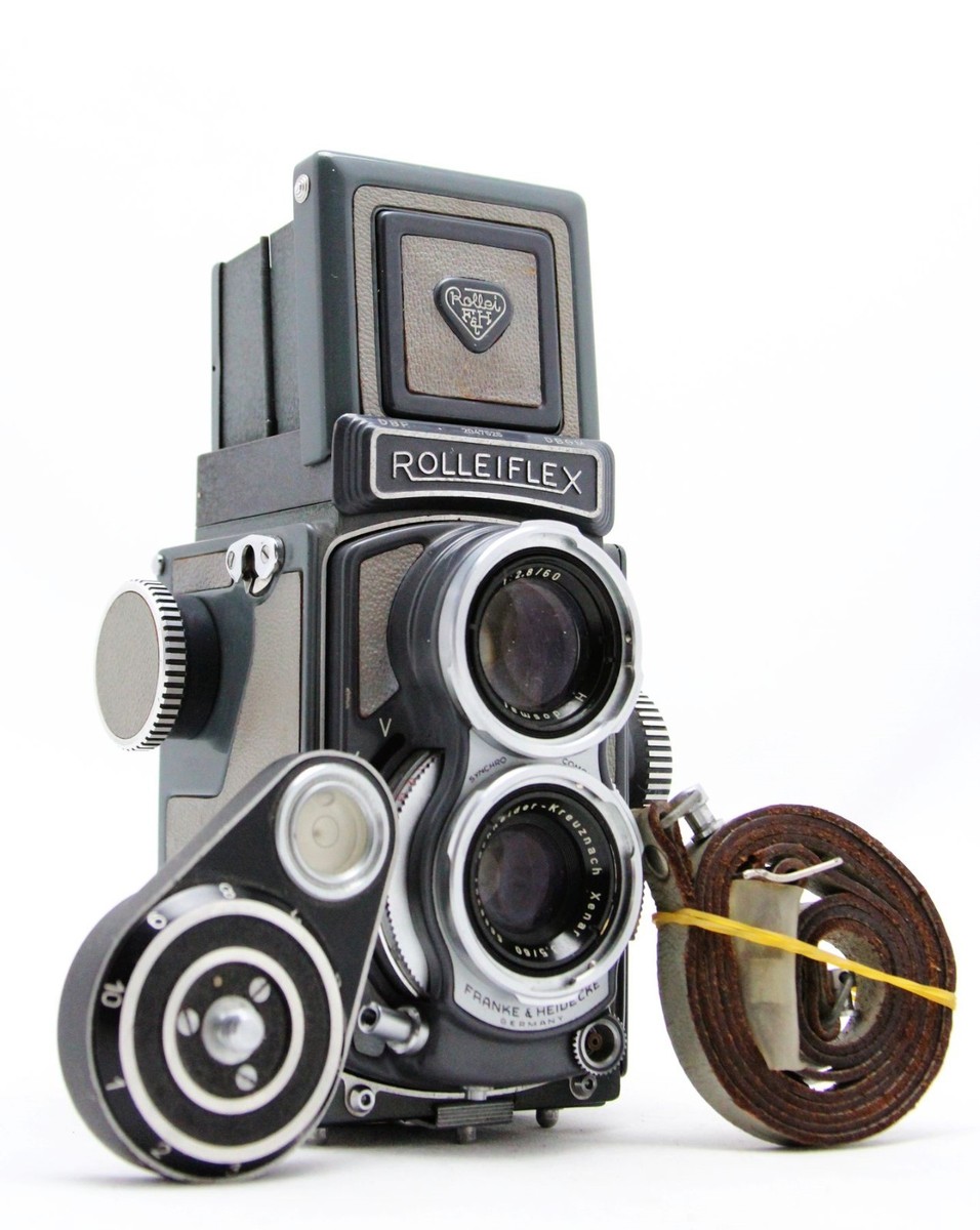 Rollei Rolleiflex Grey Baby, 4x4 waist level camera, Xenar lens