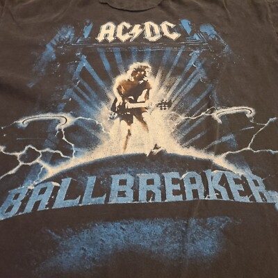 Vintage 90's ACDC 1996 BallBreaker World Tour Rock Band T Shirt Sz
