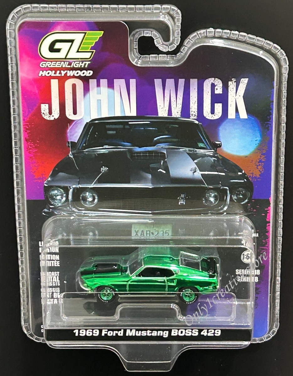 Greenlight John Wick 1969 Ford Mustang BOSS 429 Diecast 1:64 Chase