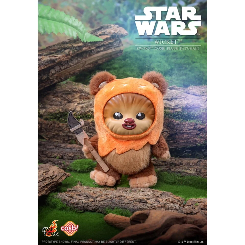Hot Toys Set of 8 Cosbi Ewoks Plush Keychain Star Wars Celebration