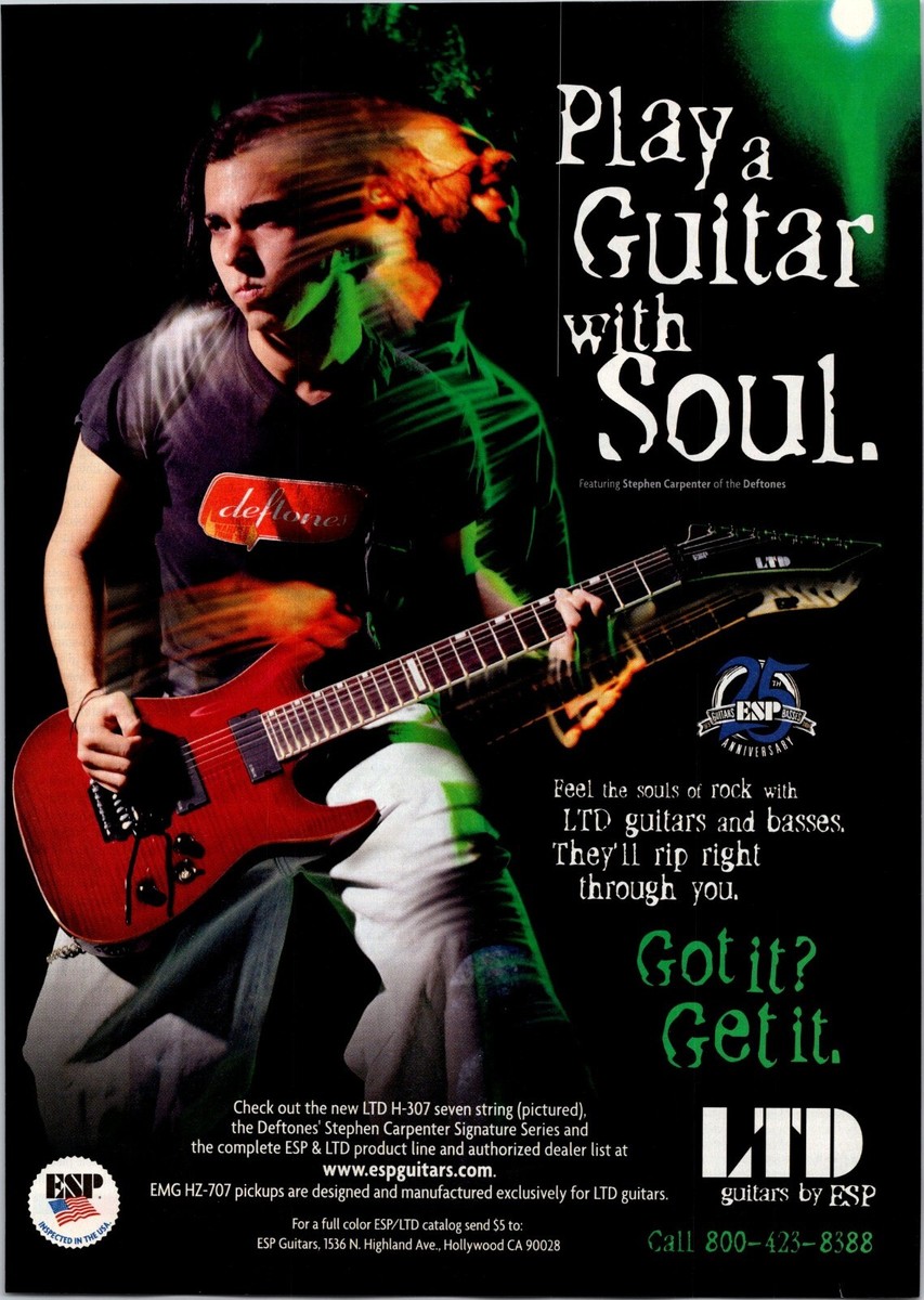 esp ltd ホライゾン デフトーンズ ステファンカーペンター モデル mod