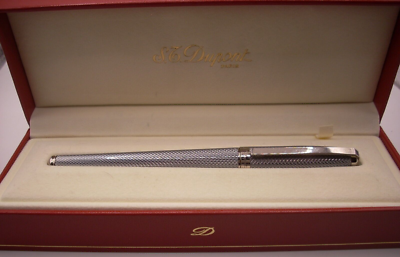 S T DUPONT SILVER FIDELIO - FOUNTAIN PEN | eBay