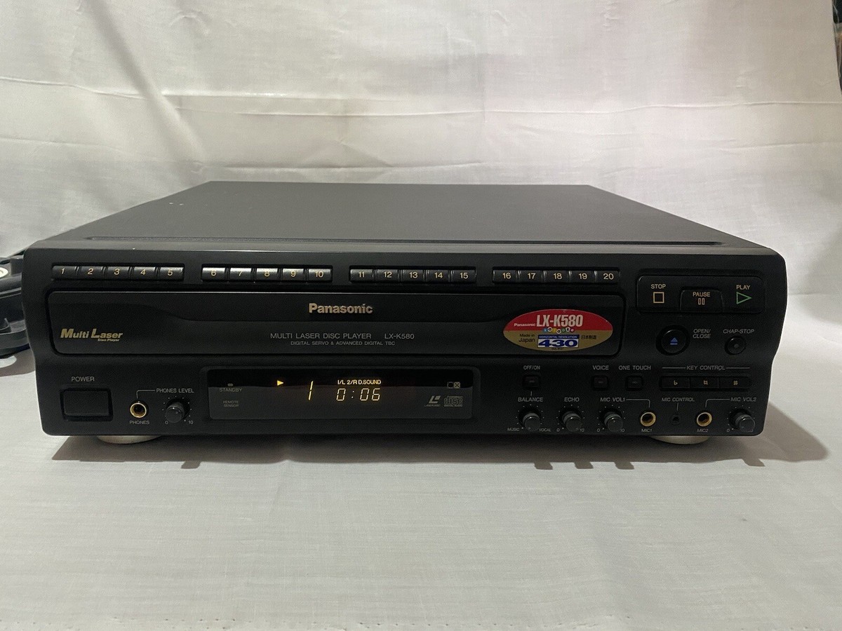 ULTRA RARE PANASONIC LX-K580 Multi-Laserdisc Player CD CDV LD