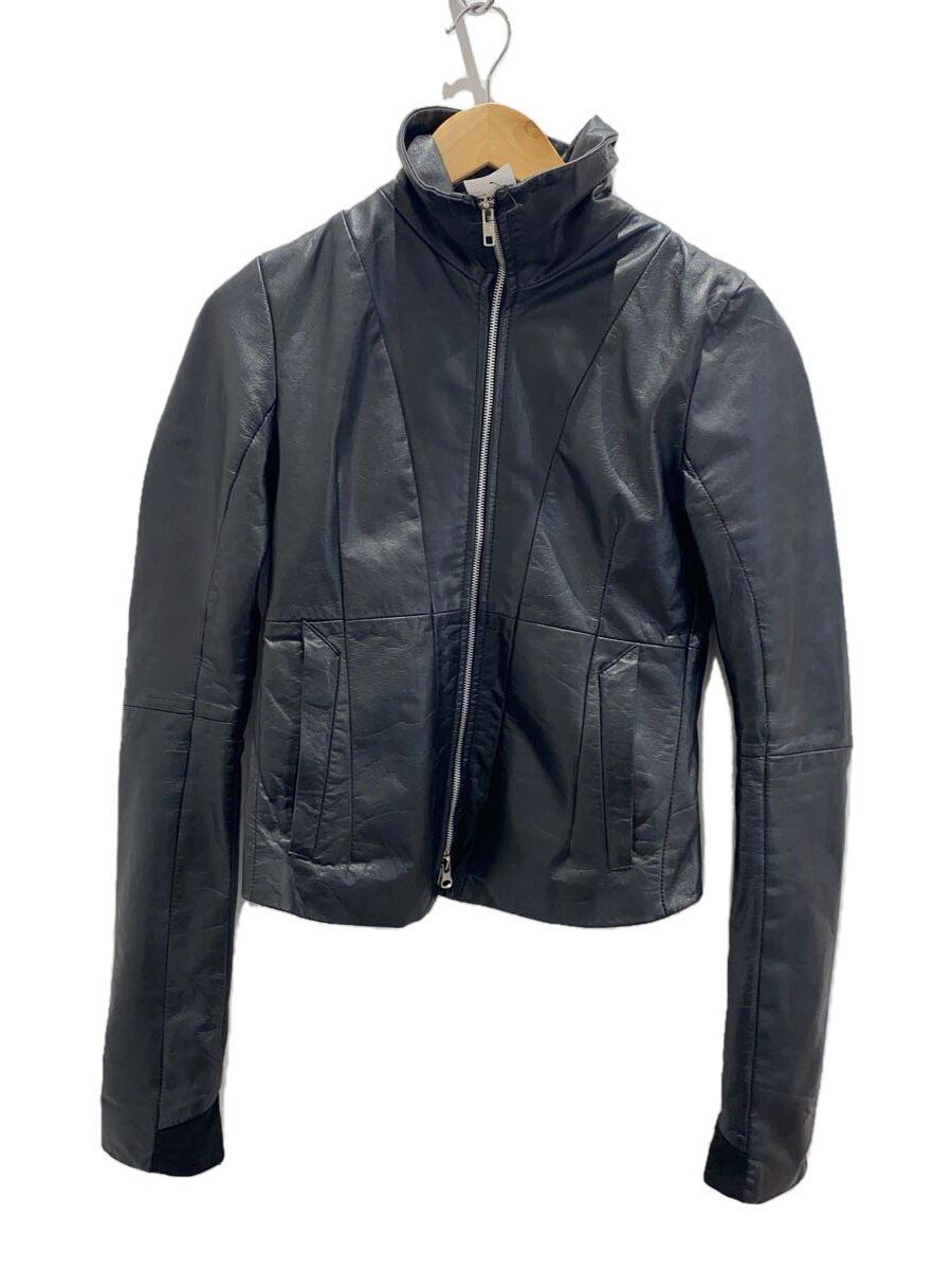 00s EKAM] シングルライダース レザージャケット S 羊革 ブラック