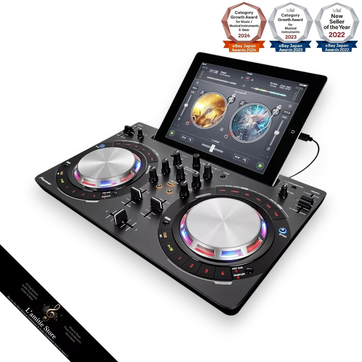 Pioneer DDJ-WEGO3 Black DJ Controller 2-Channel Beginner DDJWEGO3K