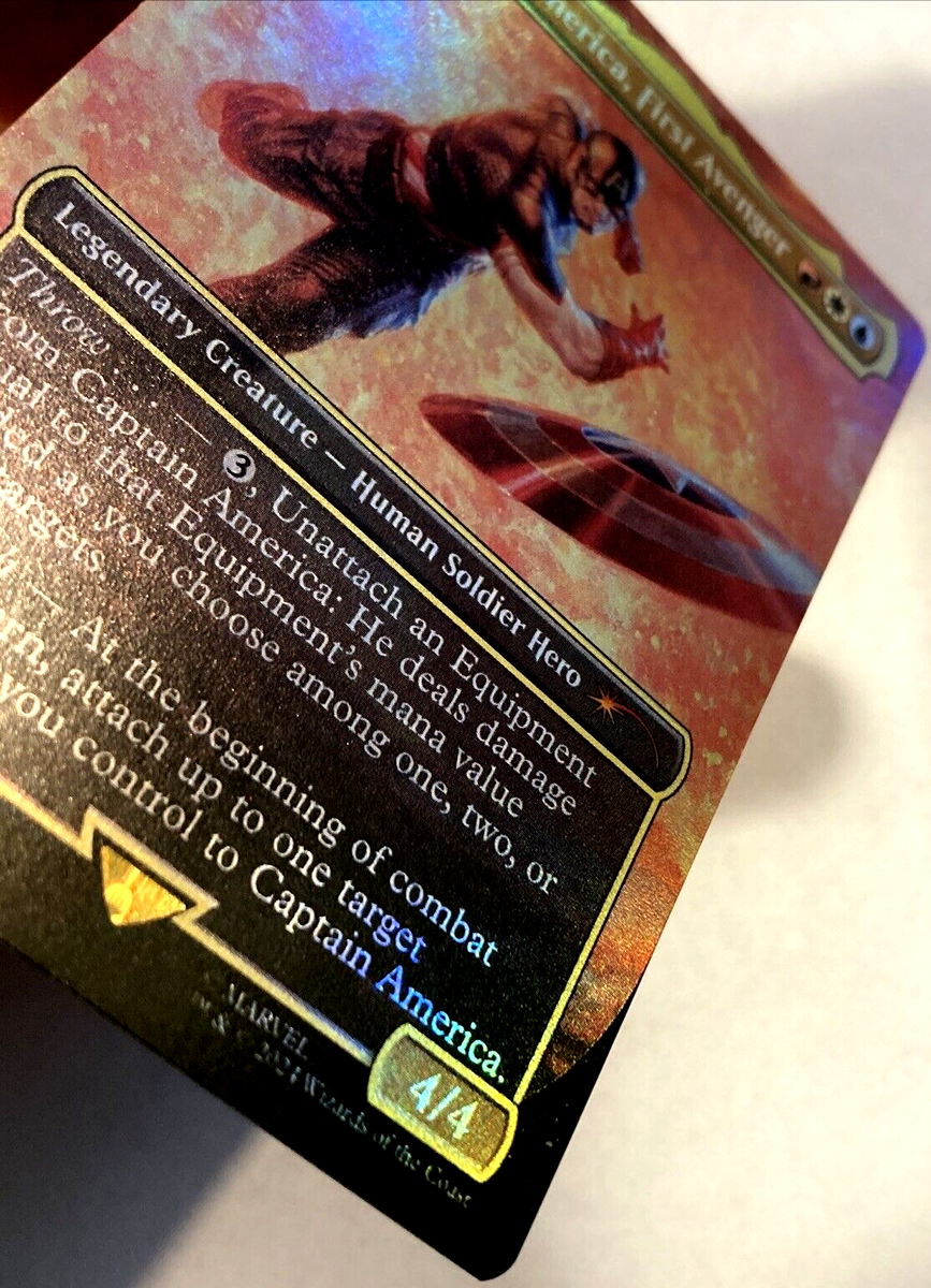 MTG Captain America, First Avenger RAINBOW FOIL Secret Lair x