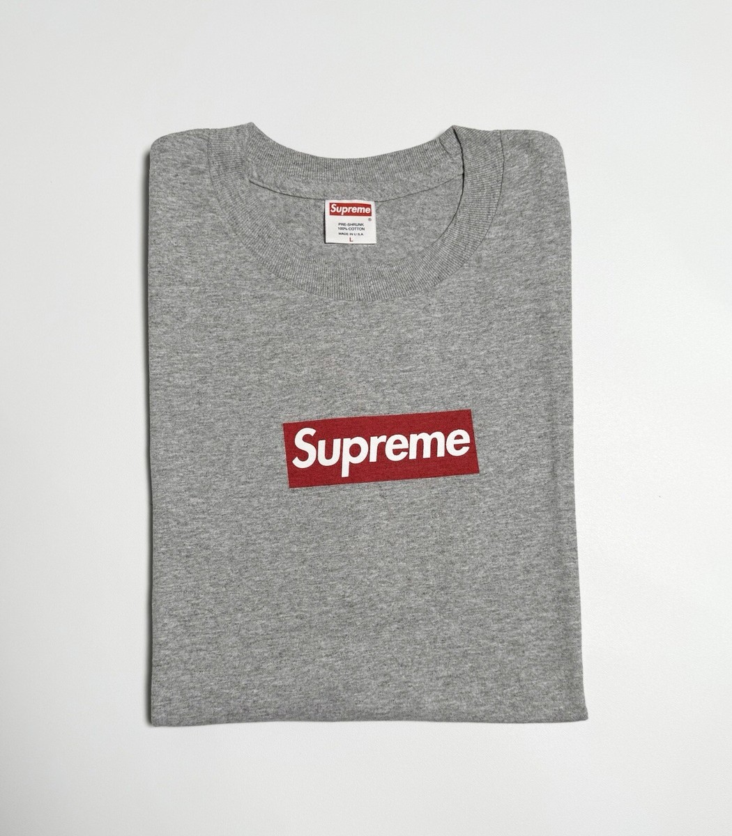 Supreme Box Logo Tee 2003 Grey L | eBay