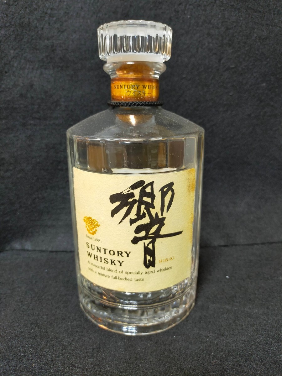 empty) Suntory Whisky HIBIKI Gold Back Label Old Type bottle 響
