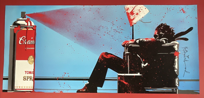 MR. BRAINWASH PRINT MAX SPRAY PAINT CAN MEMOREX POSTER BLOWN AWAY
