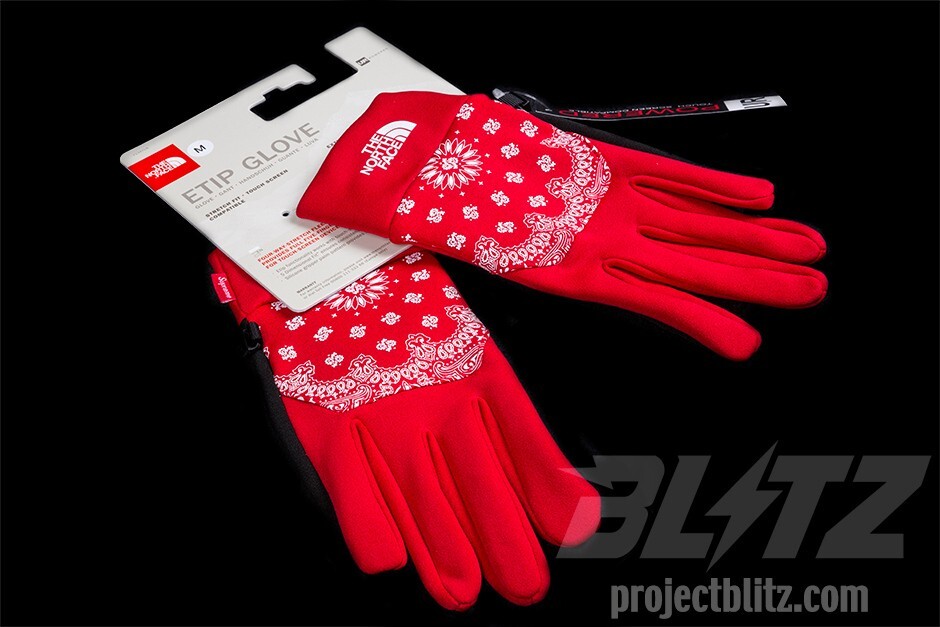 Supreme NORTH FACE Bandana ETIP Glove 手袋