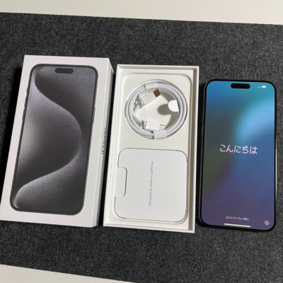 ジャンク iPhone 15 Pro Max 256GB ブラックチタニウム ジャンク