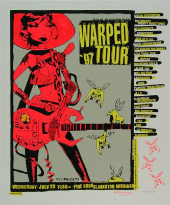 Vans Warped Tour 97 Blink-182 Social Distortion Limp Bizkit Poster