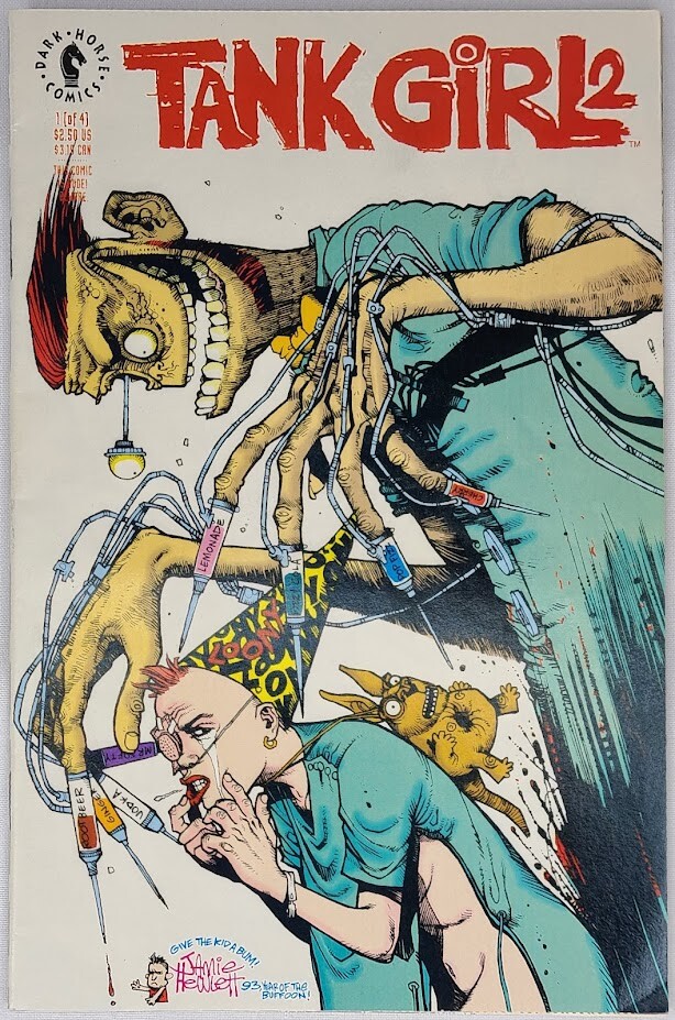 Tank Girl 2 #1 Dark Horse 1993 V2 VF Mini Series Jamie Hewlett