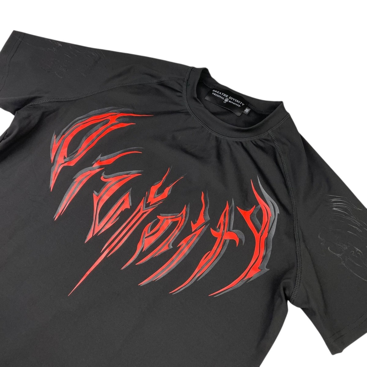 Breathe The Divinity Men's Void Tech S/S Compression Shirt Black