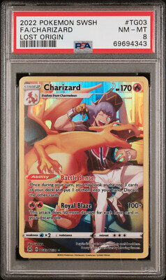 Pokemon Lost Origin Charizard TG03/TG30 Full Art Holo Foil Trainer