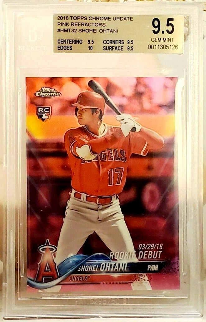 大谷翔平2018 Topps Crome PSA10 ルーキーHMT32