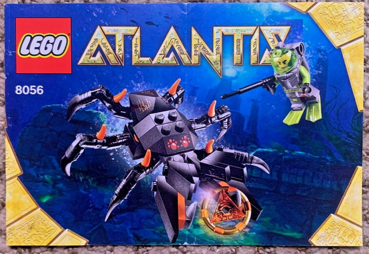 LEGO 8056 ATLANTIS MONSTER CRAB SCUBA DIVER INSTRUCTION BOOKLET