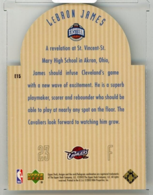 03-04 UD Future All-Star Die-Cut レブロン RC 2003-04 Upper Deck SE