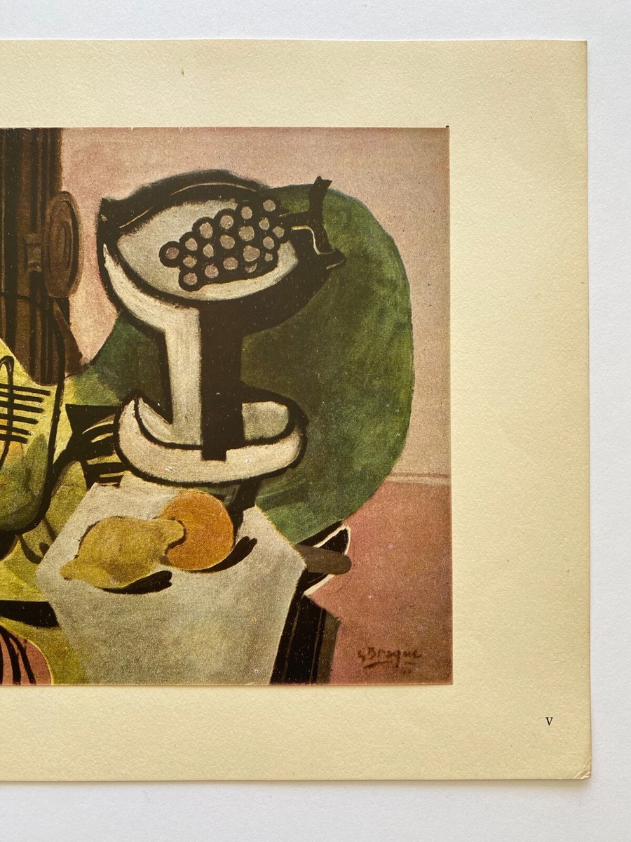 GEORGES BRAQUE RARE 1948 LMT ED LITHOGRAPH PRINT 