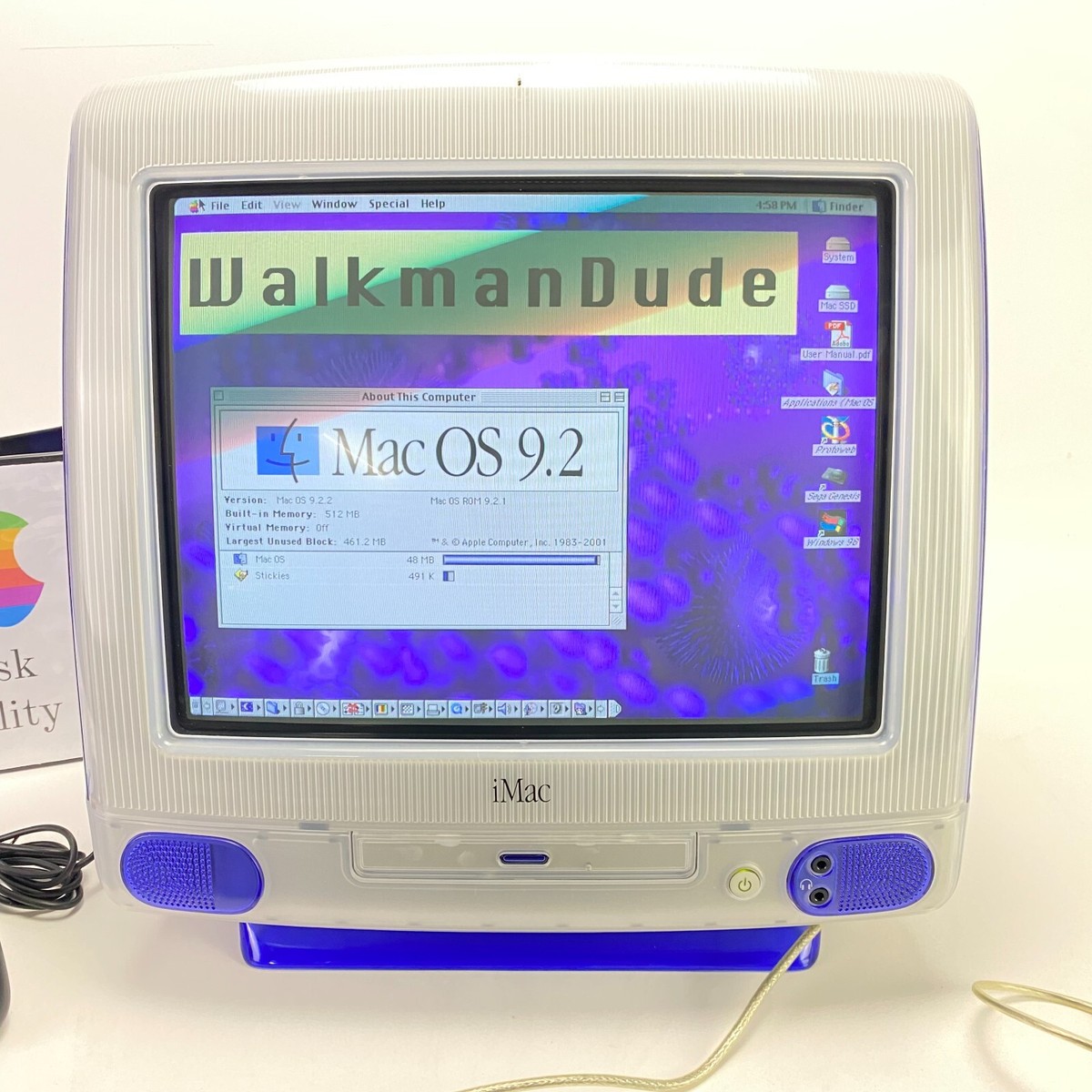 Apple iMac G3 Blue Dalmatian ブルーダルメシアン Apple iMac G3 Blue