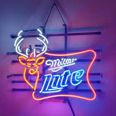 Miller Lite Deer Neon Light Sign Lamp 19