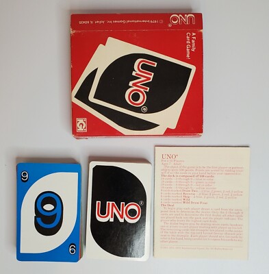 Vintage 1979 Original UNO Card Game w/Instructions | eBay