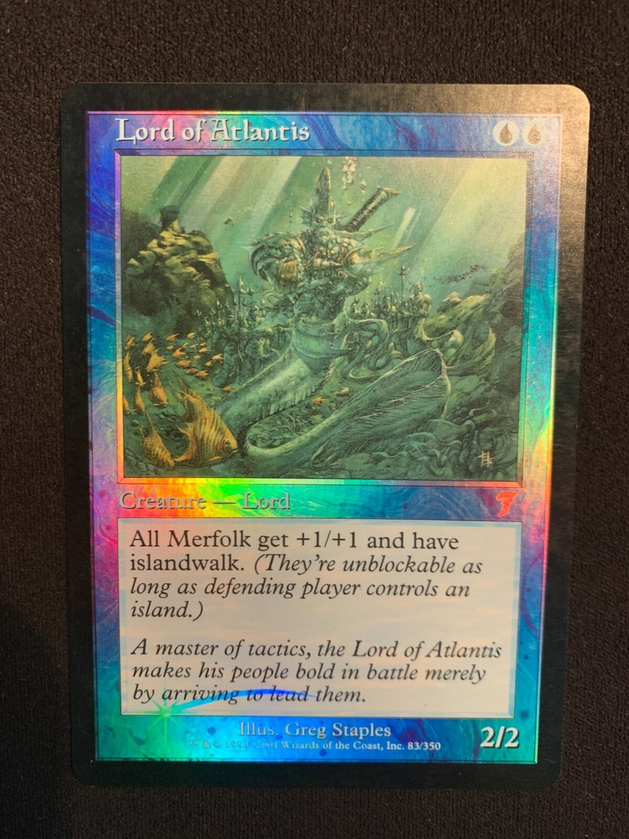 MTG Magic 1x x1 - Lord of Atlantis FOIL 7th Ed LP (Avl 1) | eBay