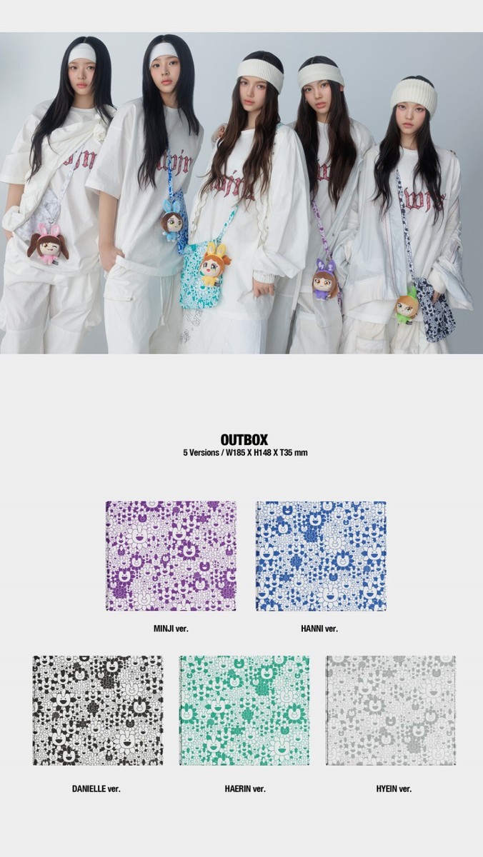 NewJeans Album Supernatural NJ X MURAKAMI Cross Bag HYEIN Ver. CD+