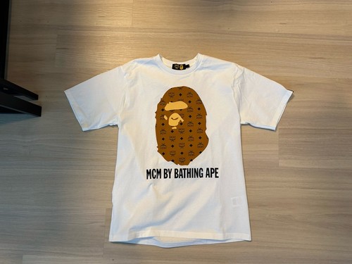 MCM X BAPE® BY BATHING TEE COLOR:BROWN S