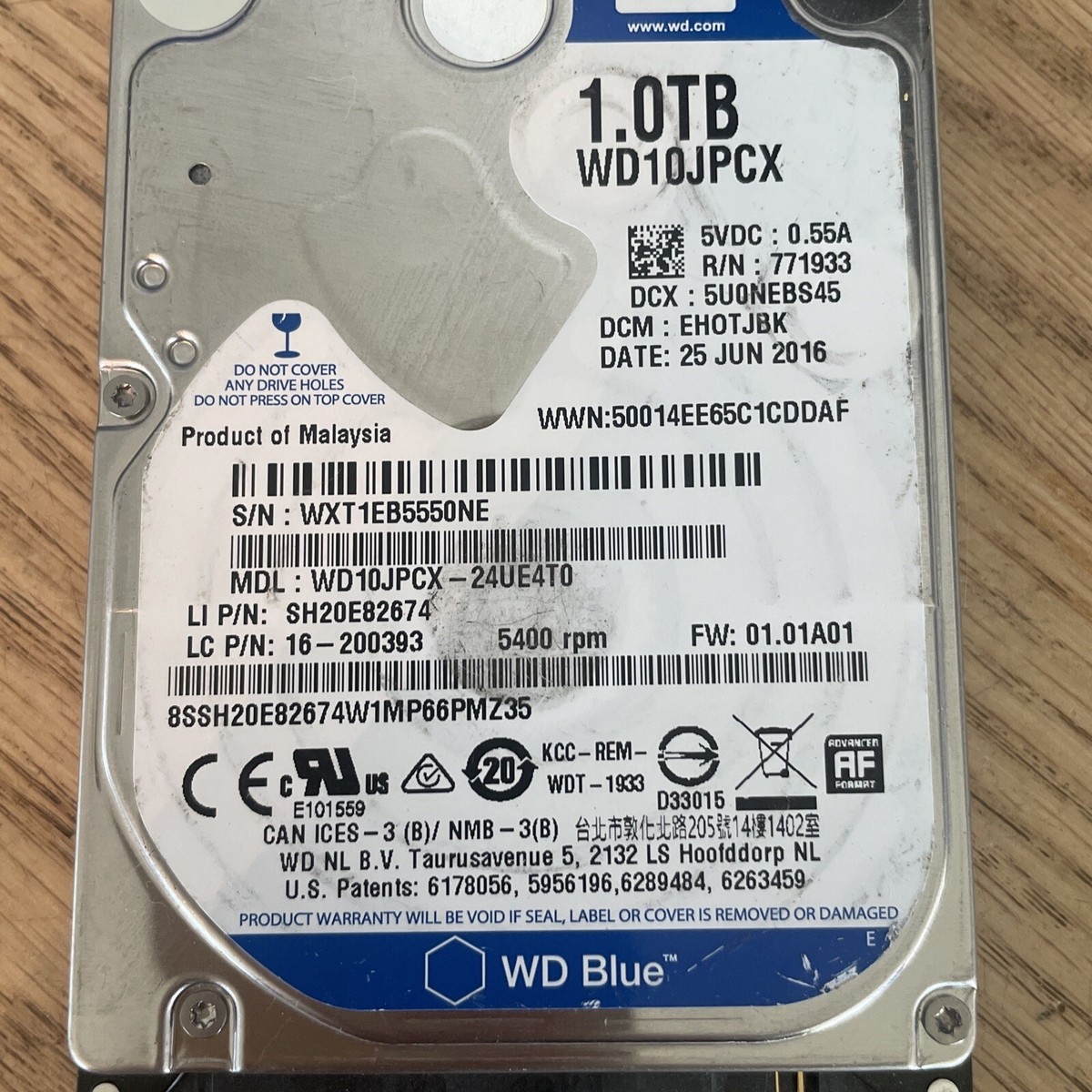 WD Blue 1TB SATA 2.5