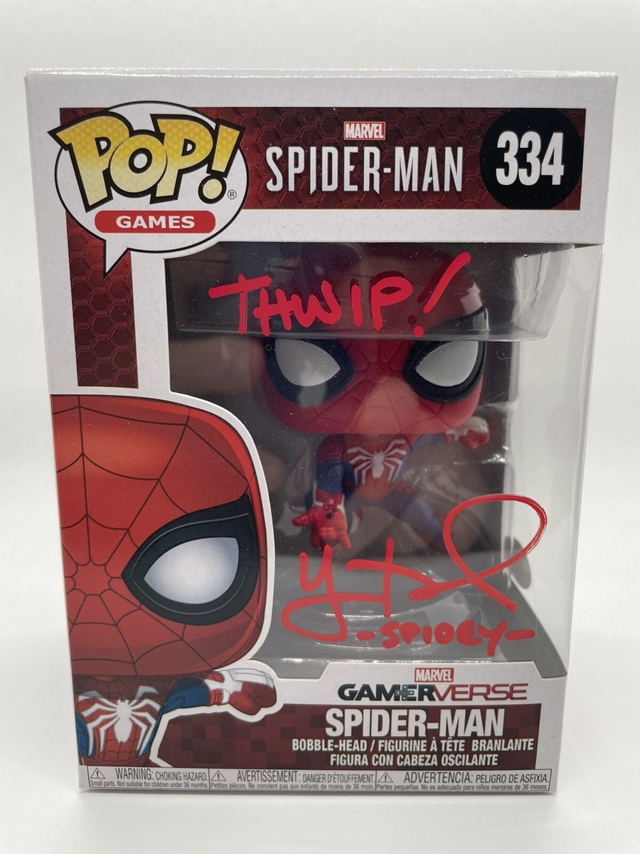 Yuri Lowenthal Signed Funko Pop Spider-Man Gamerverse Authentic