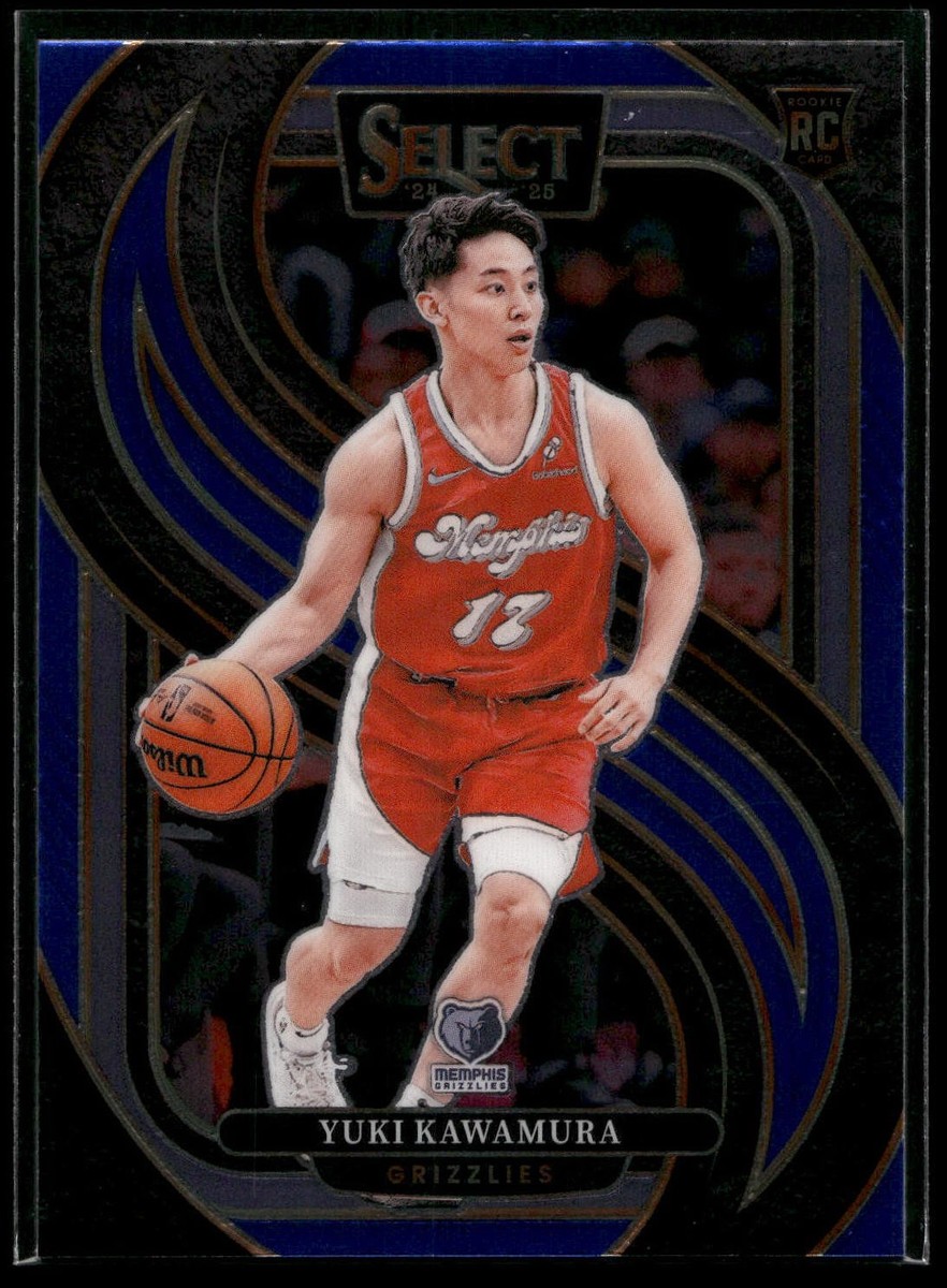 2024-25 Select Yuki Kawamura PREMIER LEVEL BLUE PARALLEL Grizzlies