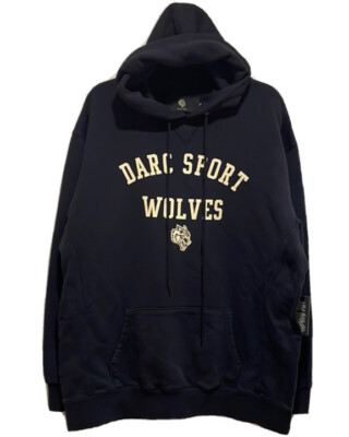 Rare New Men's Darc Sport Hoodie Navy Blue Wolves Pullover Size L