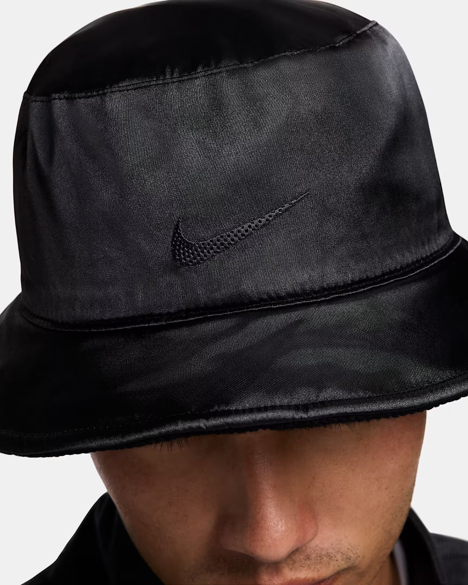 Nike Life Apex Reversible Knit Bucket Hat Black FN9896 084 Size