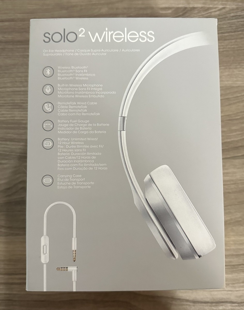 Authentic Beats Solo 2 Wireless Special Edition Silver NEW | eBay