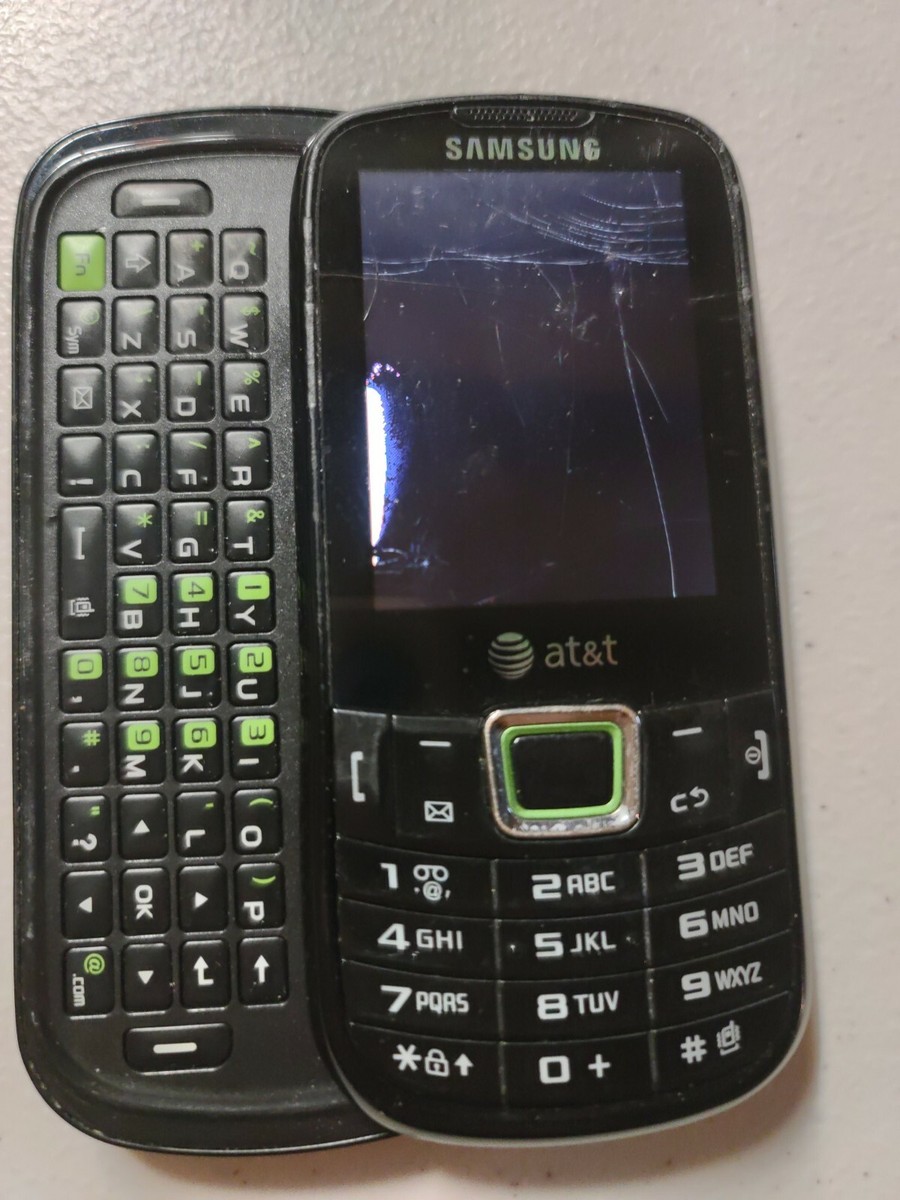 Samsung Evergreen SGH-A667 - Black (AT&T) Basic Slider Cellular