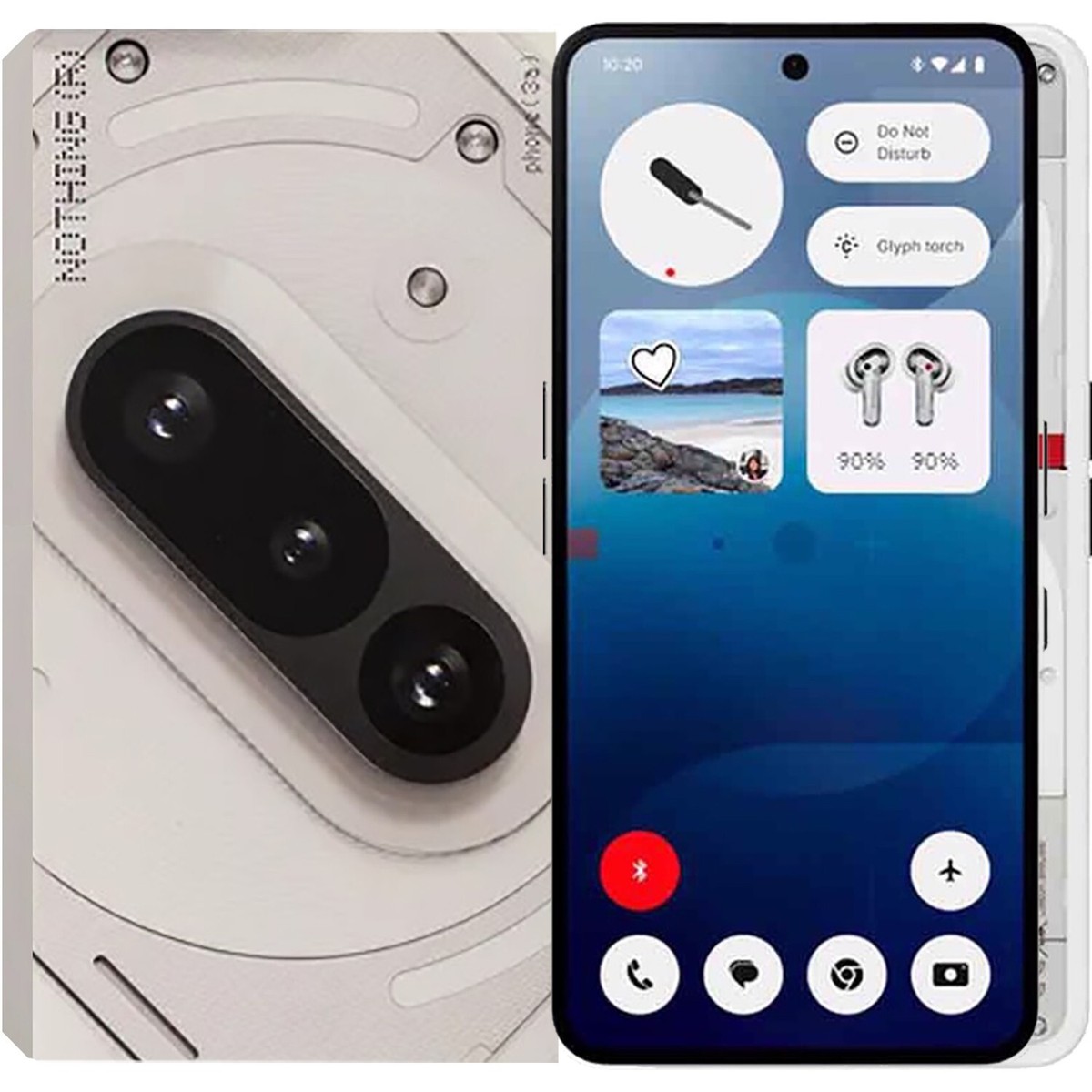 Nothing Phone (3a) 5G White 128GB + 8GB Dual-SIM Unlocked GSM NEW